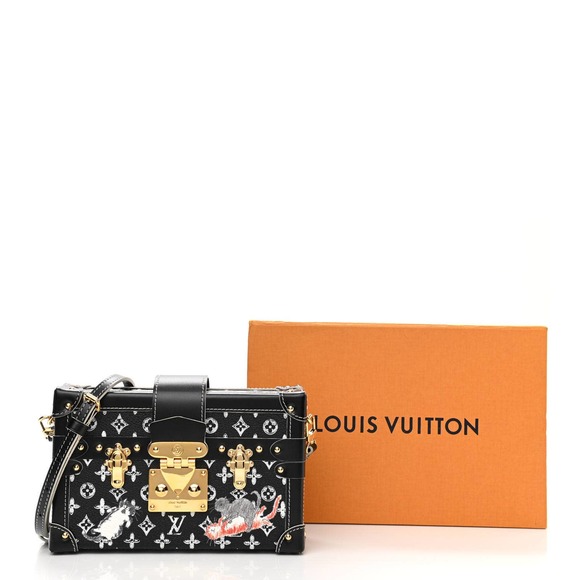 ❌❌ LOUIS VUITTON Catogram Petite Malle b&w Trunk Crossbody Bag Grace Coddington - Picture 10 of 10